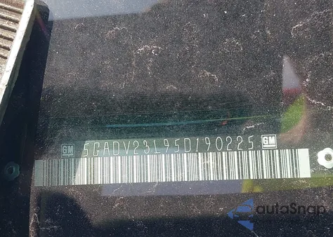 2005 Buick Terraza Cx из США, поврежденный, VIN 5GADV23L95D190225